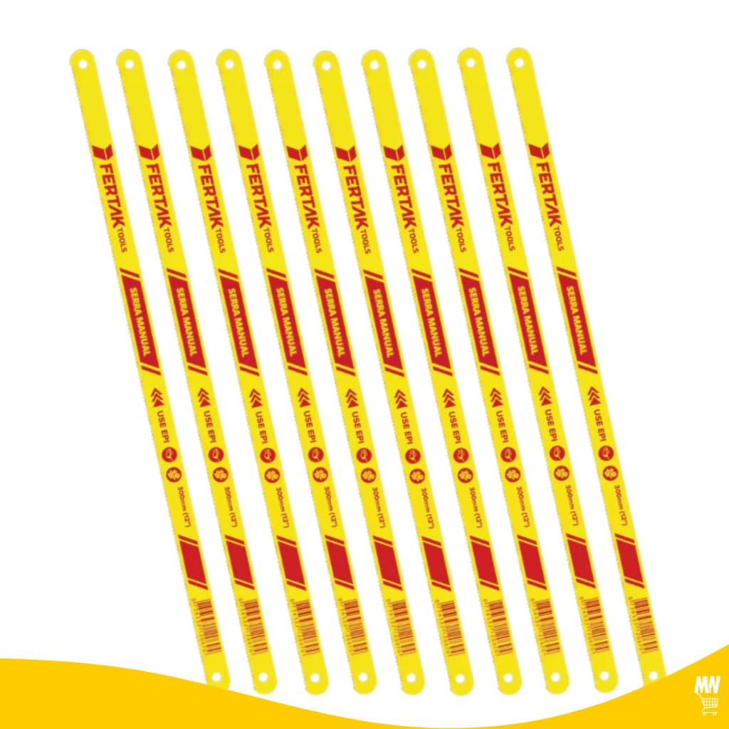 Lâmina Flexíveis 24 Dentes P/ Arco De Serra Manual Profissional Madeira Metal 300 mm
