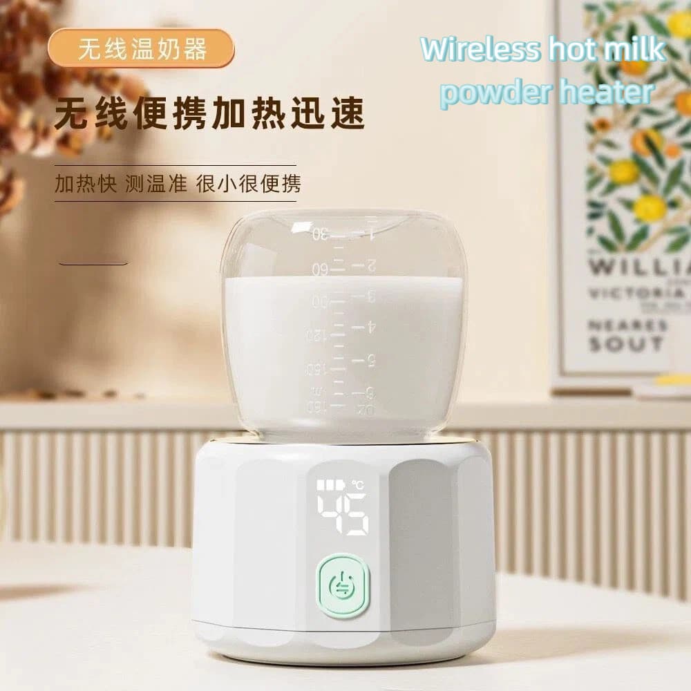 [Garrafa de bebê grátis] DILEER Aquecedor de seios portátil sem fio de temperatura constante Bateria de longa duração Ti