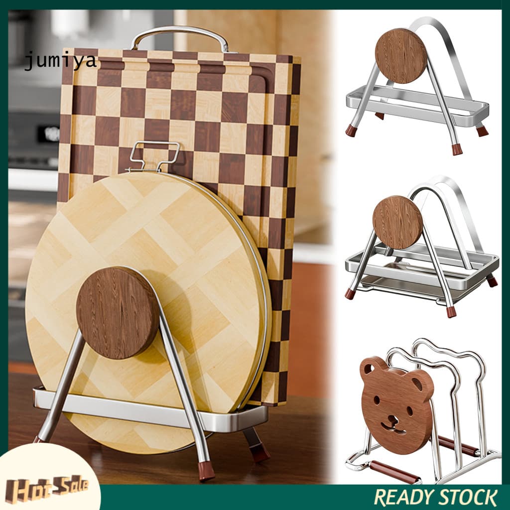 Kitchen Cutting Board Organizer Stainless Steel Pot Lid Holder Vertical Rack – Rust-proof for Countertop for Southeast