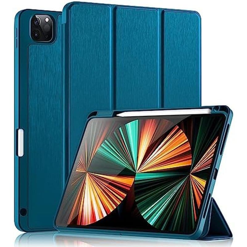 Wenlaty Para iPad Pro Capa De 11 Polegadas 4a/3a/2a Geração Com Porta-Lápis | 11 2022/2021/2020 , Protetora Fina Três Do