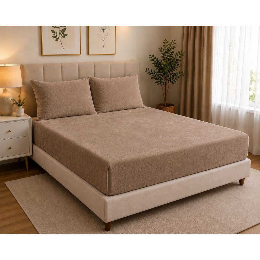 Jogo de Lençol Plush 3 Peças Aveludado Soft Macio Com Elastito Solteiro Casal Queen - Bina Home