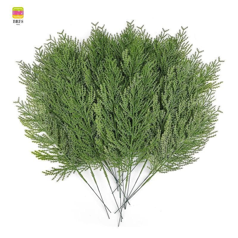 40 Peças De Galhos De Cedro Artificial , Ramos Falso , Vegetação De Plástico , Natal , Faça Você Mesmo , Verde