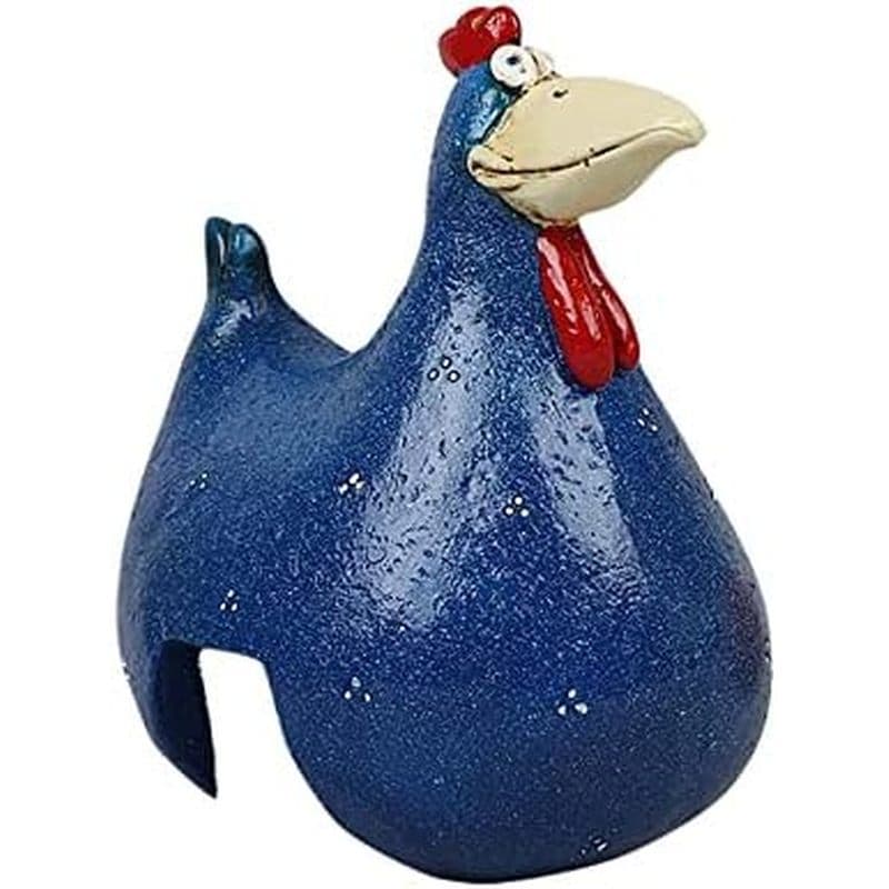 Estátuas Ao Ar Livre De Galo De Resina , Arte Engraçada De Quintal De Decoração De Frango , Esculturas Criativas Para Pá