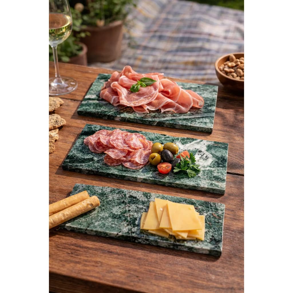 Kit 3 Pedras Gourmet Esverdeada Churrasco Japonesa Petiscos