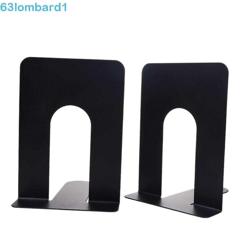 LOMBARD1 Suporte De Livro De Ferro , Suportes De Mesa De Exibição Em Forma De L , Estante De Simples Durável INS