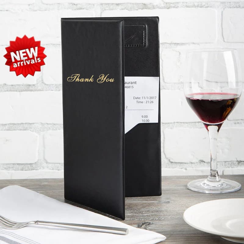 < YP > 1 Pc Titular Do Cartão De Verificação Convidado Restaurante Servidor Checkbook Para Garçonete Elegante Pedido De
