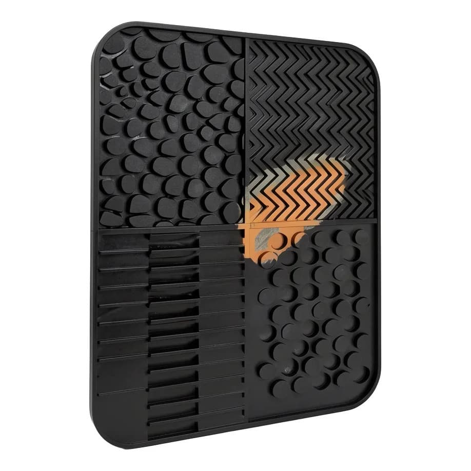 Limpador Texturizado Quadrado Para Pincéis Maquigem Limpeza