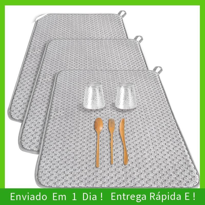 - joyce Tapete De Secagem De Pratos Absorvente De Microfibra , Escorredor Para Balcão De Cozinha , Café 24 X 17 Polegada