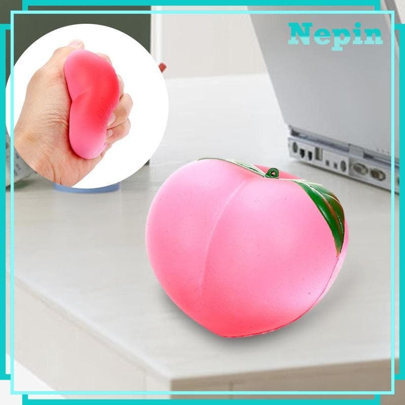 [Nepin] Squishy Squeeze Toys Bonito Simulação Pêssego Toy Alívio Do Estresse Para Da Ansiedade Crianças E Adultos Presen