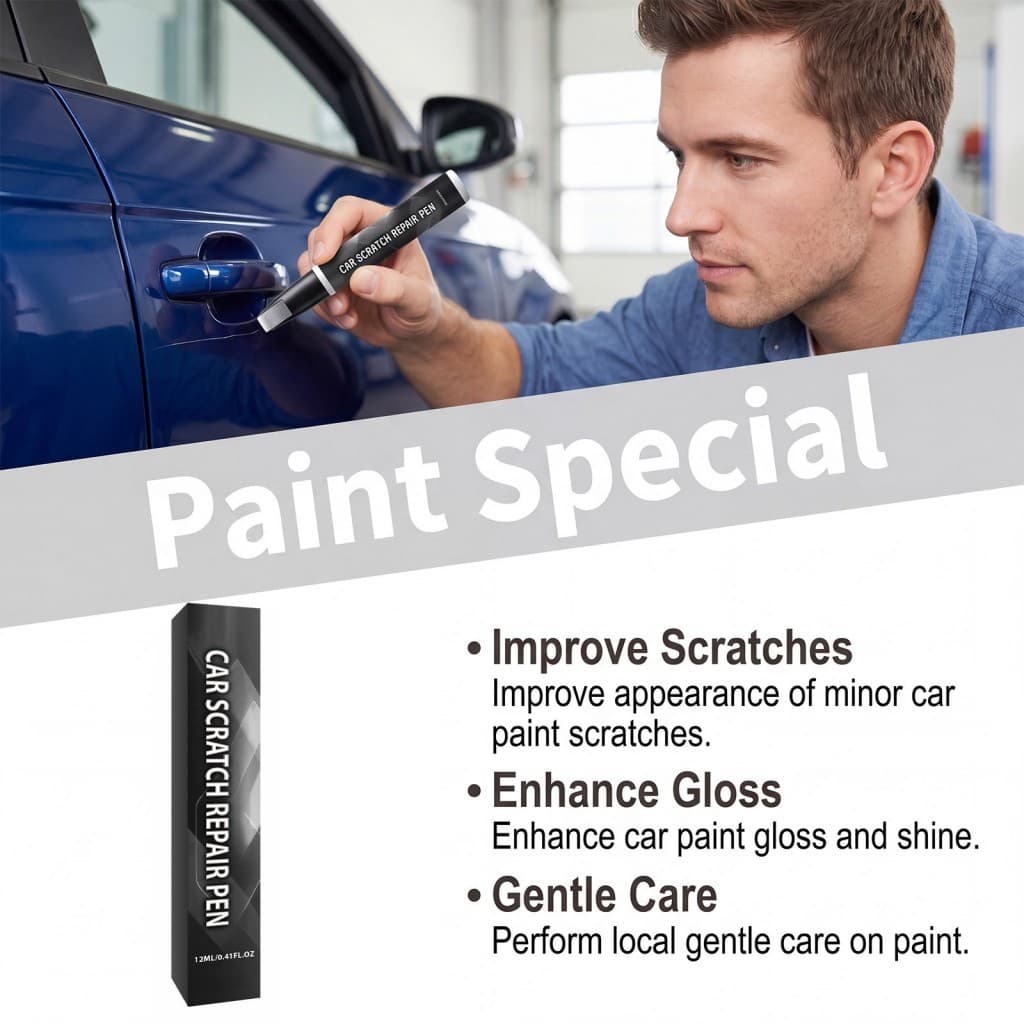 Caneta Azul Para Reparo De Arranhões De Carro , Ferramenta De Retoque Pequenos , Chips De Pedra , Marcas De Redemoinho ,