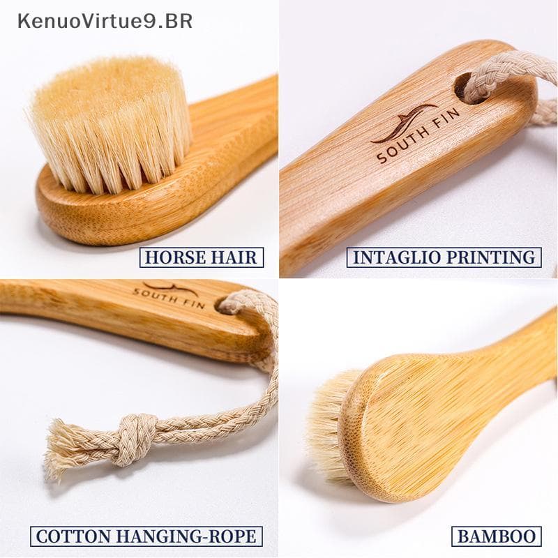 KVBR 1PC Escova Esfoliante De Limpeza Facial Cabelo De Bambu Massagem Cuidados Faciais Geléia Profunda Dos Poros