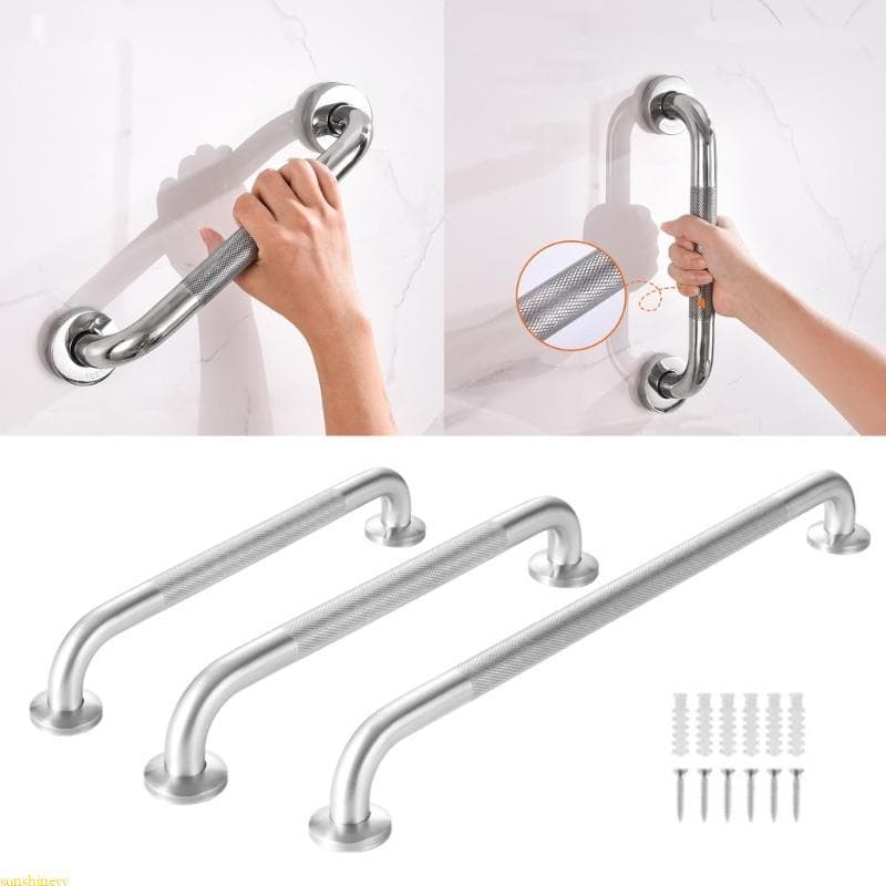 sunshineyy 30 40 45cm Barra De Apoio De Banho Com Punho Antiderrapante Resistente Alça De Segurança De Chuveiro De Aço I