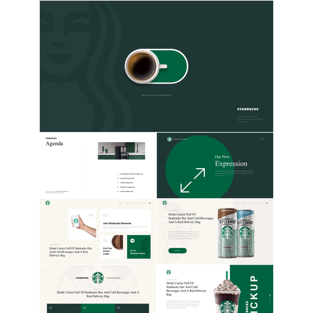 Modelo de nota-chave Starbucks 100 páginas Starbucks Coffee Shop Plano comercial Livro Design de plano de empreendedoris