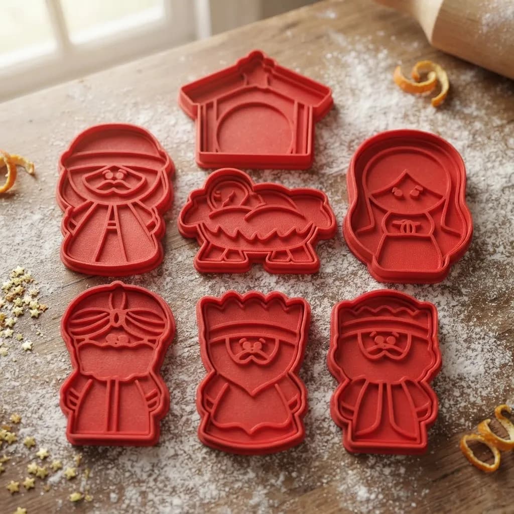Kit 7 Cortador Natalinas Biscoito Bolacha Confeitaria Natal