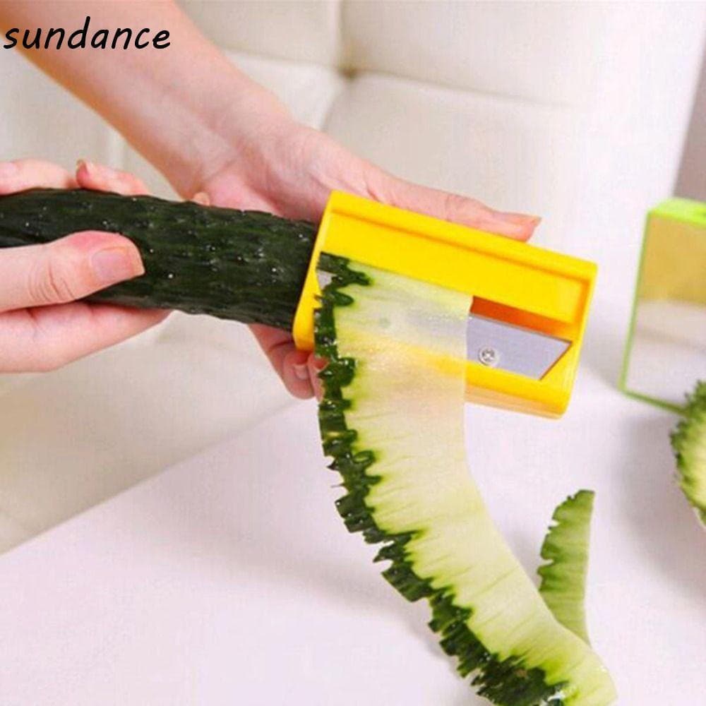 Cortador de Frutas e Vegetais SUNDANCE, Afiador Manual Rotativo para Pepino, Cortador Multifuncional para Máscaras I0RT