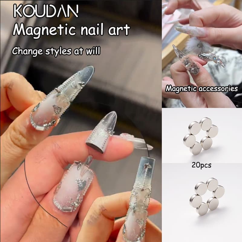 Ímã Magnético Para Arte Em Unhas , Base Decorativa De Metal DIY KOUDAN