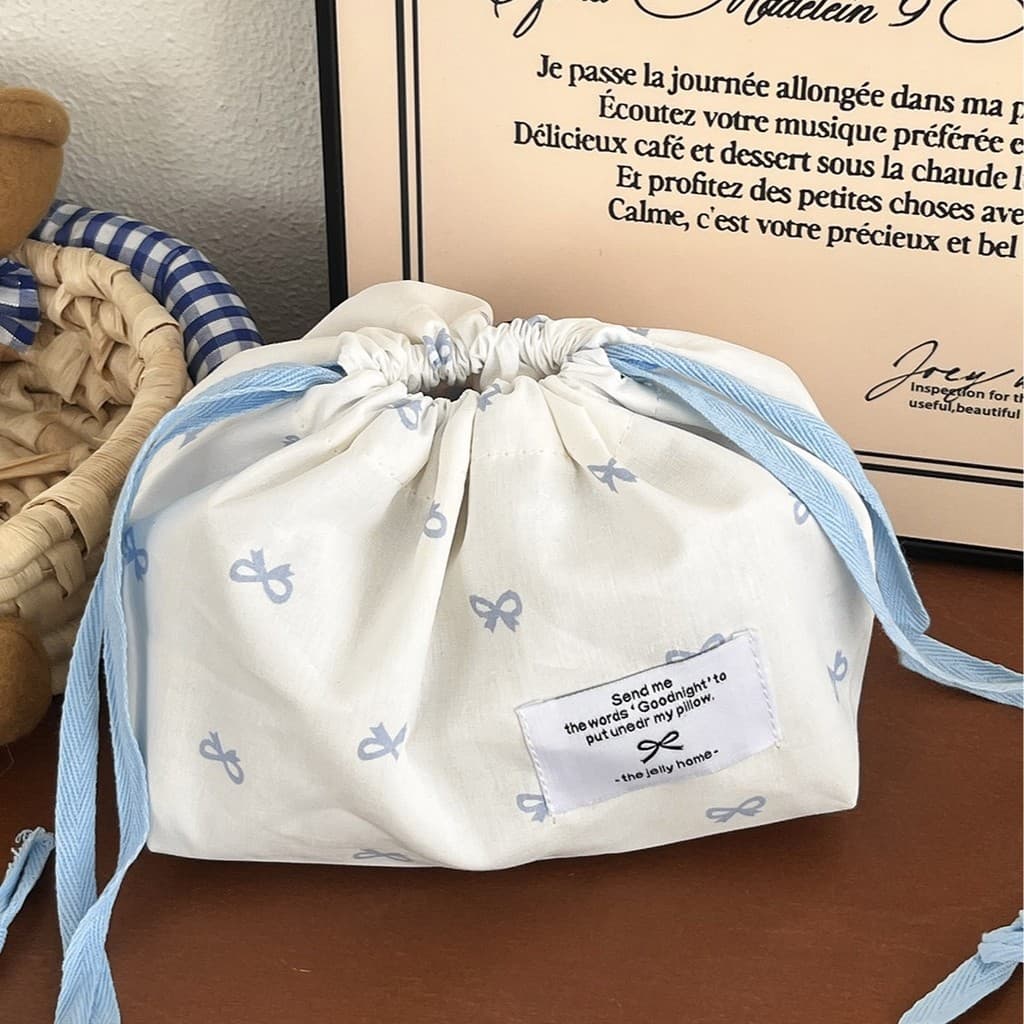 INS estilo casa de alto valor simples saco de armazenamento Anti-poeira fresco doce Multi-Purpose Bowknot caixa de papel