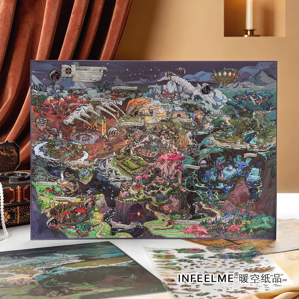 Infeel.M Business Super Dragon Heritage Paisagismo Adesivo Cinquenta-Nine Bombas 2.5D Adesivo de Cena Quente