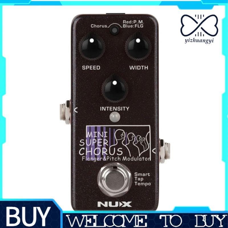 Mini Pedal De Efeitos De Guitarra SCF , Super Coro E Passo , Acessórios
