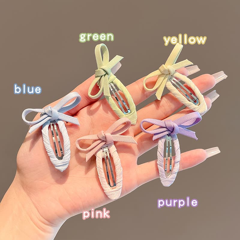 Golfinho crianças hairpin versão coreana simples pequeno arco hairpin clipe lateral não machuca o cabelo BB clipe de fra