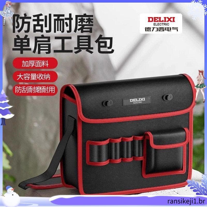 3174 Coleção de pessoas Delisi Toolkit Crossbody Multifuncional Espessado de grande capacidade portátil de um ombro resi