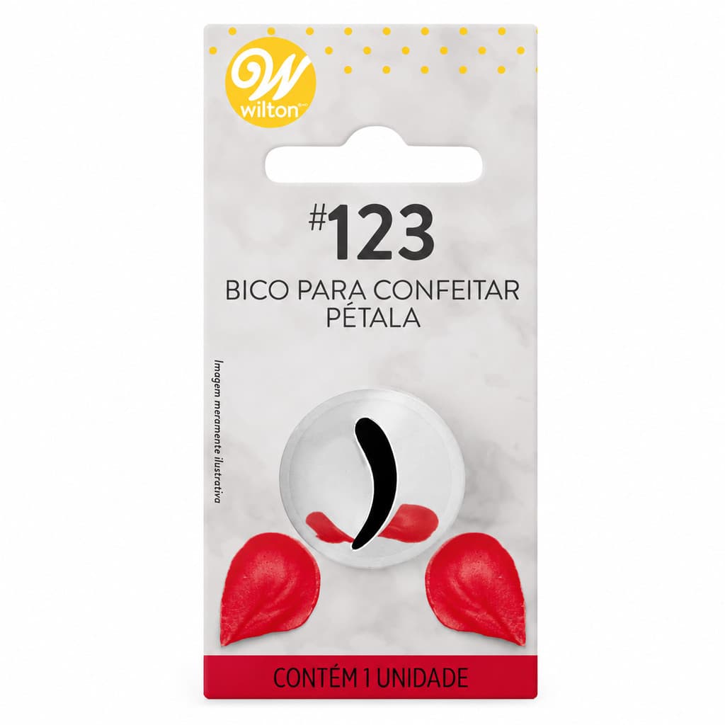 Bico para Confeitar - Tamanho G - Pétala 123 - Wilton