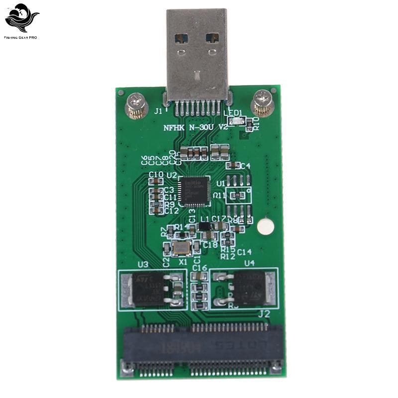 PFG 1Pc Mini USB 3.0 Para PCIE mSATA SSD Externo PCBA Conveter Placa Adaptadora FG