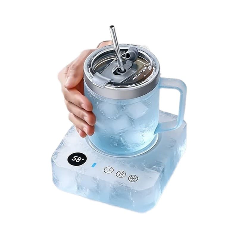 Puzhi porta-copos de resfriamento rápido, quente e frio, dupla utilização, dormitório de escritório, pequena máquina de