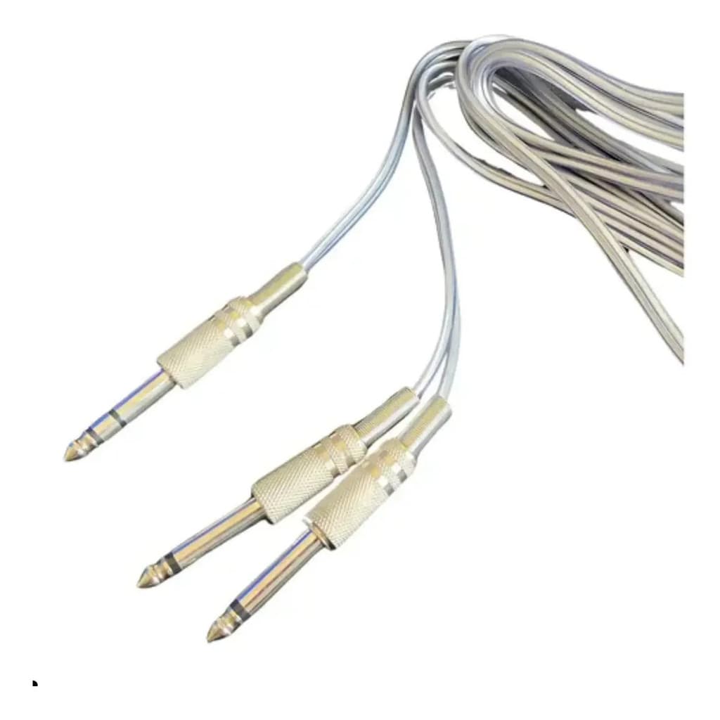 Cabo Avello P10 Splitter Em Y 1 P10 Stereo P/2 P10 Mono 15m