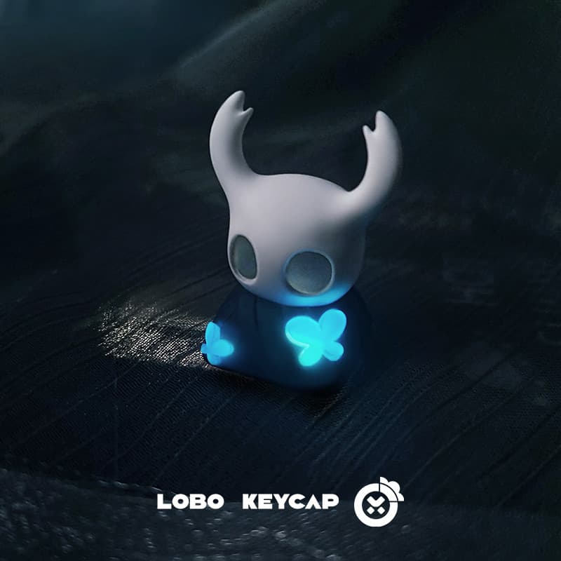 Canção de seda oco cavaleiro Keycap único transparente único criativo teclado boné resina teclado mecânico ESC presente