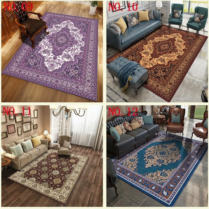 [Novo produto] Tapete para sala de estar Padrão persa Tapete retrô estampado Tapete para sala de estar Quarto Tapete par