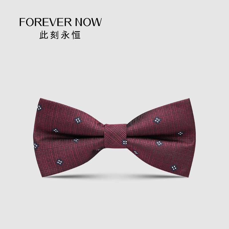 {FOREVERNOW} Vinho escuro vermelho xadrez padrão masculino casamento noivo padrinhos gravata borboleta terno laço