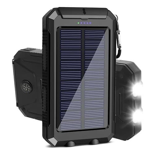Carregador Portátil Power Bank Solar Usb