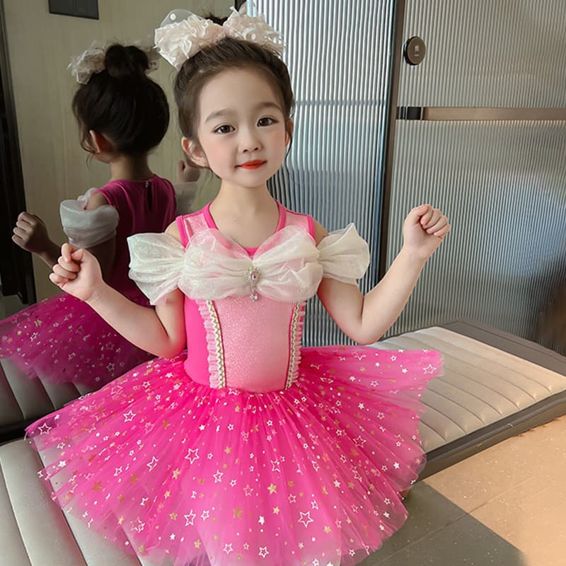 Meninas verão meninas trajes de dança de uma peça crianças lantejoulas saias de balé da criança trajes bonito tutu saias