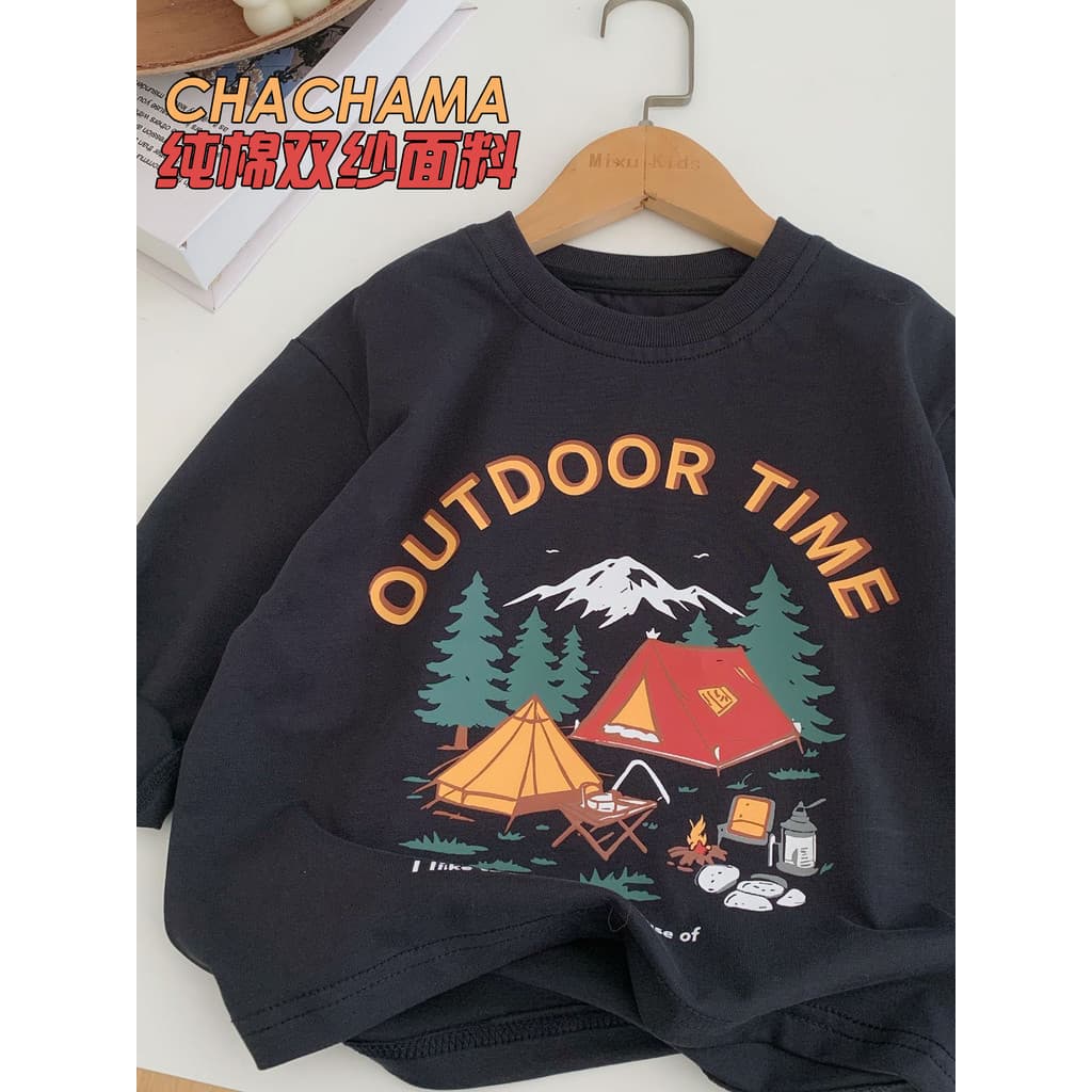 Chá mãe roupas infantis meninos camiseta de manga comprida bebê 2026 primavera outono novo estilo puro algodão topo core