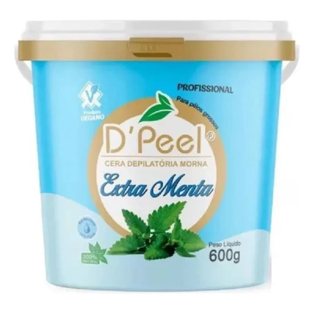 CERA DEPILATÓRIA MORNA EXTRA MENTA D'PEEL 600G