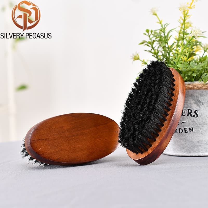Escova Oval escova de madeira madeira maciça lã preta combinando madeira de lótus PVC sapato escova placa de limpeza esc