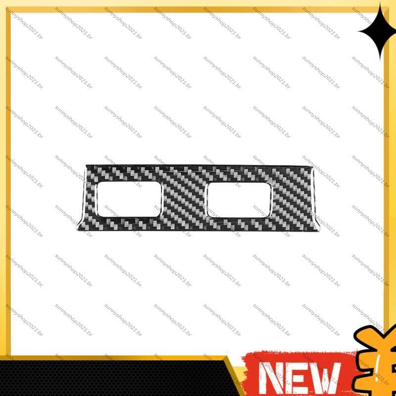 [Best S] Fibra De Carbono Para TL 2004-2008 Botão De Aquecimento Do Assento De Carro Painel Capa Guarnição Adesivos Aces
