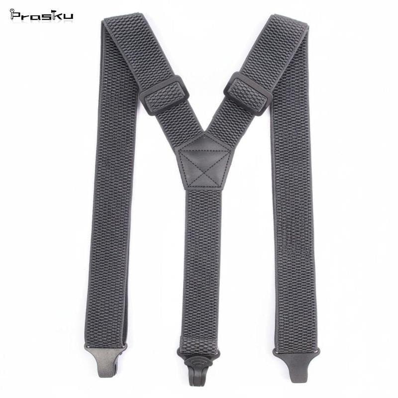 [stdzsw] Suspensórios Masculinos Premium Com Três Clipes , Textura De Grão De Milho , Cinto , Alça Para Caminhadas , Tra
