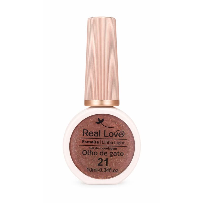 Esmalte Olho De Gato Real Love LT-41 Cor 21 Glitter 10ml