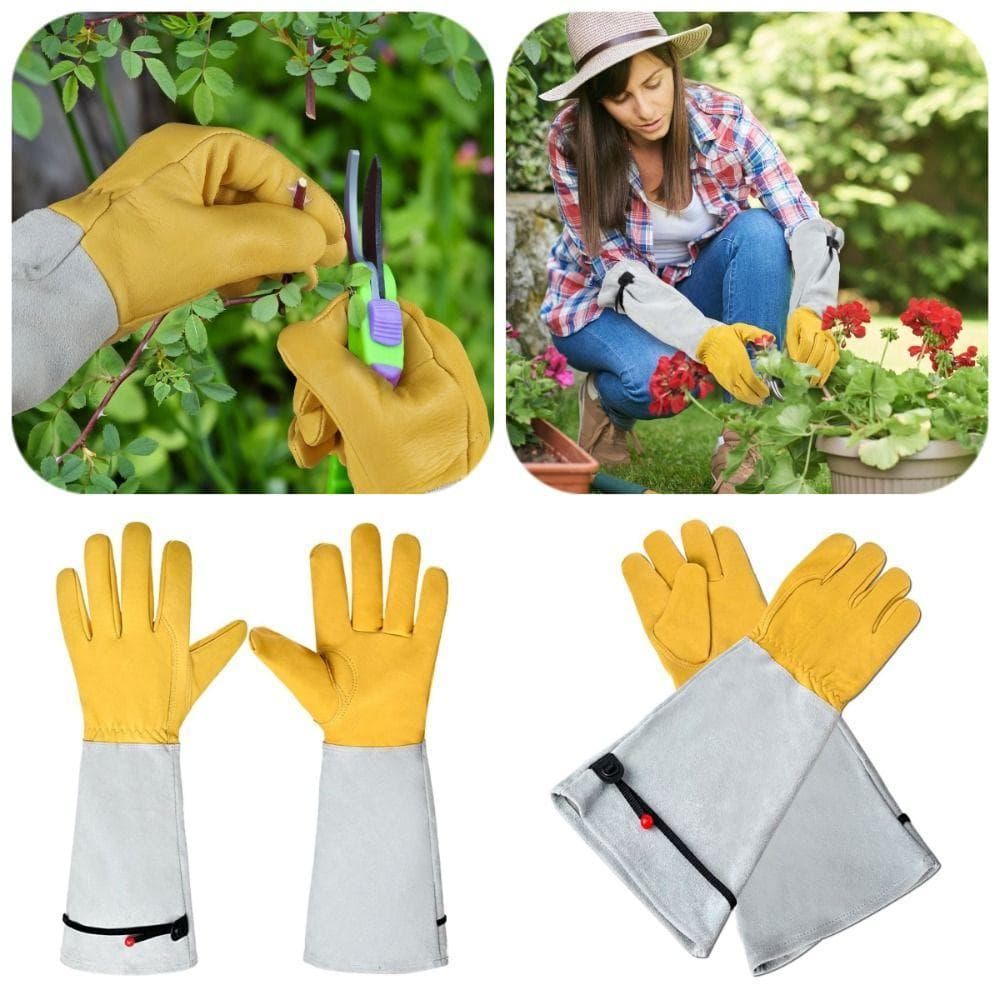 Luvas De Jardinagem À Prova De Espinhos , Proteção Do Trabalho De Segurança De Mangas Compridas Poda De Rosas Respirávei