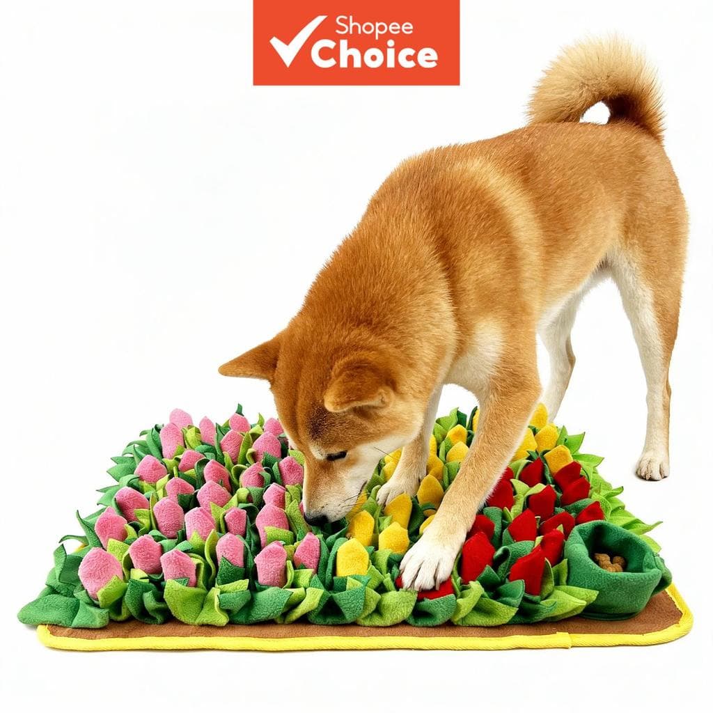 Tapete Snuffle para Cachorros, Brinquedo Interativo de Comedouro Lento, Estímulo Mental e Tapete de Treino de Farejador