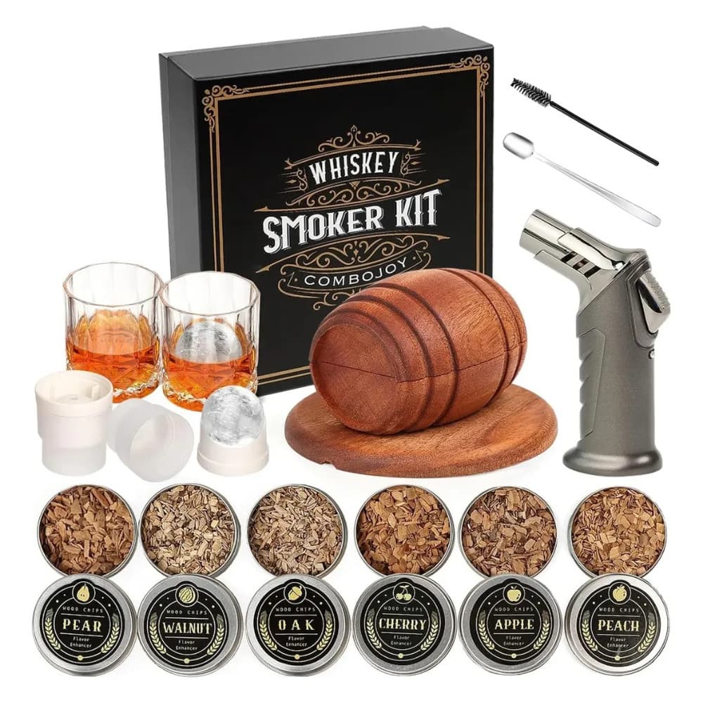 Defumador De Bebidas Whisky E Coquetel + Maçarico + 6 Aromas