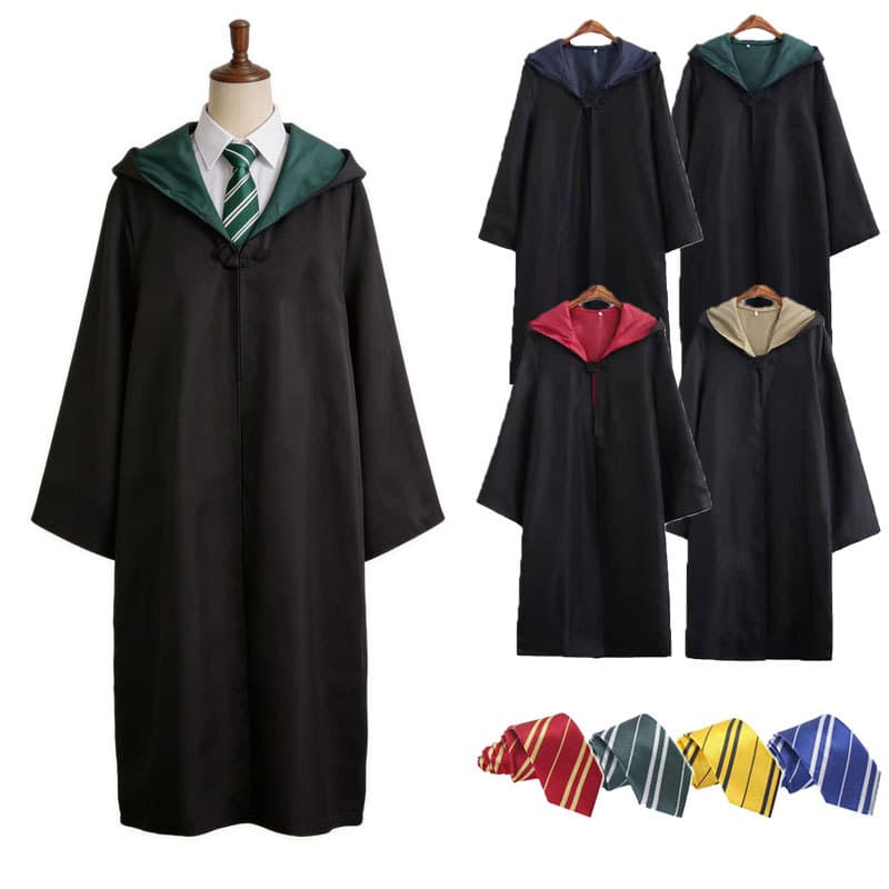 Trajes De Cosplay Haloween Natal Haliday Festa Traje Mágico Manto Com Gravata Crianças Adulto Uniforme