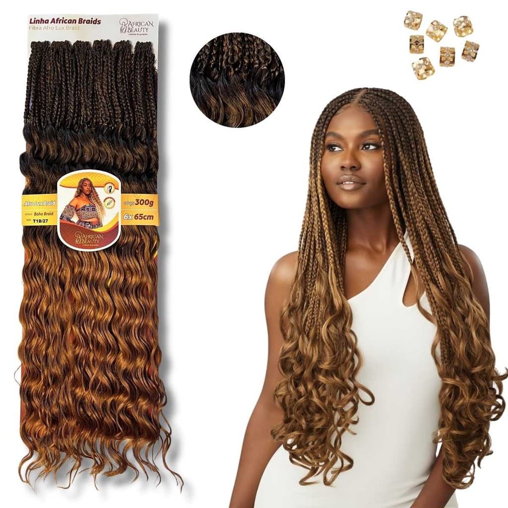 Cabelo Boho Braids 6x African Beauty Tranças Gypsy 65cm
