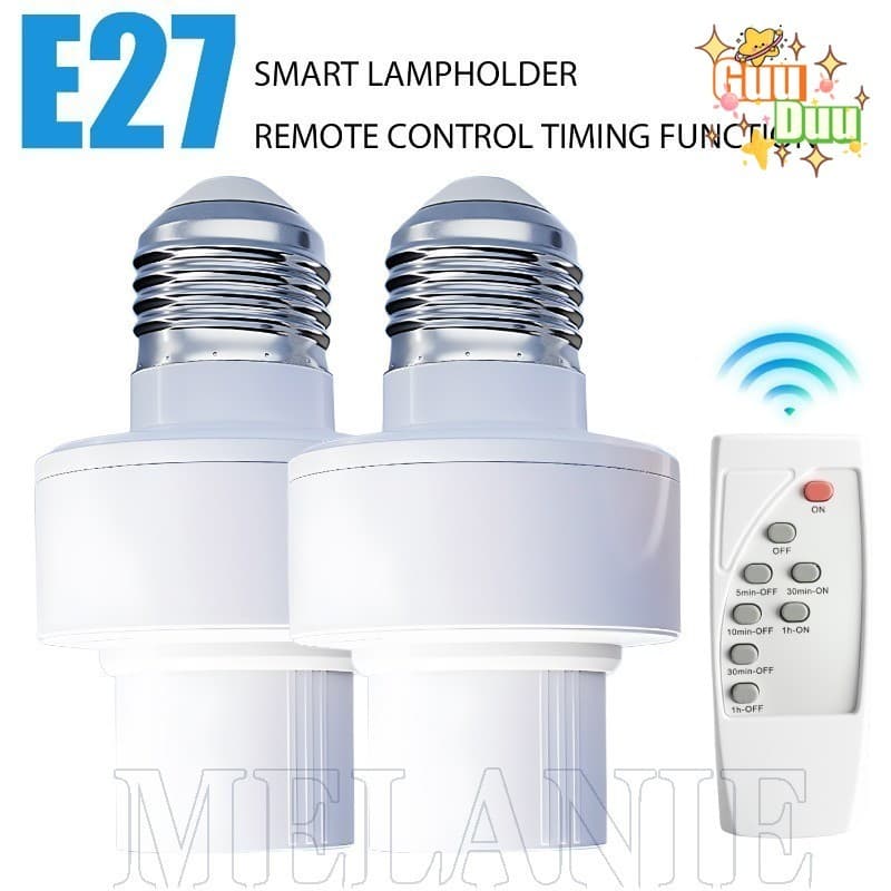 [Guudu] Suporte De Lâmpada Sem Fio Inteligente E27-Adaptador De Extensão Universal-Base De Parafuso De Mangueira-Soquete