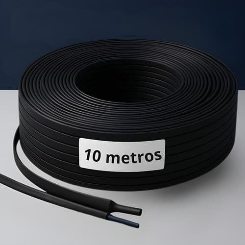 Espaguete Termo Retrátil 2mm 10 Metros isolante elétrico com retração 2:1 Proteção De Emendas Preto