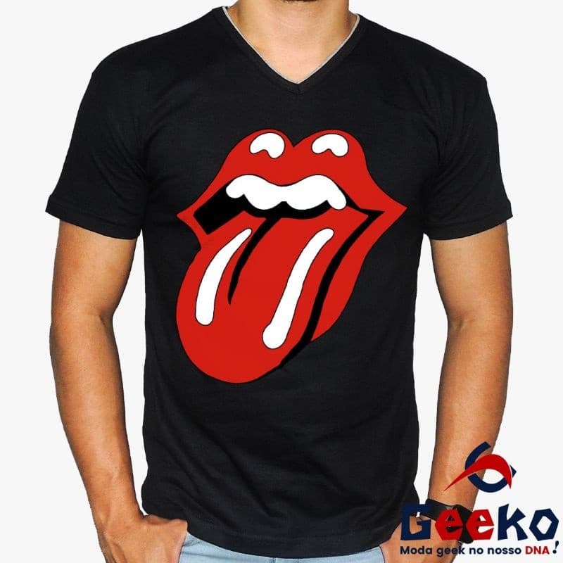 Camiseta The Rolling Stones 100% Algodão - Banda de Rock - Geeko