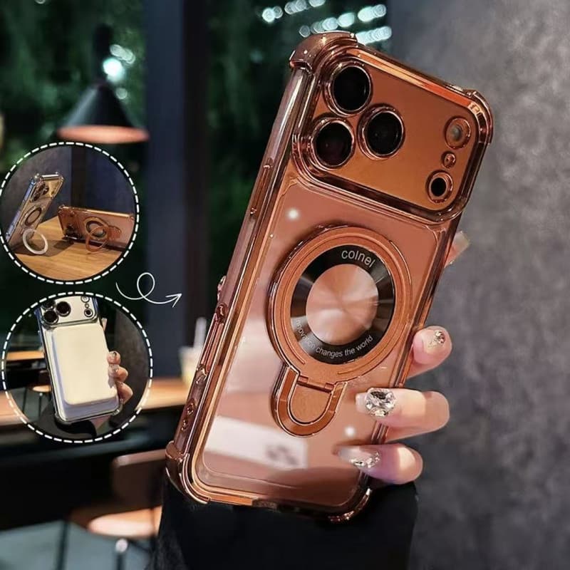 A Luxuosa Capa Protetora Magnética É Adequada Para iPhone 17 , 11 , 12 , 13 , 14 , 15 E 16 Pro Max Evitar Impactos .