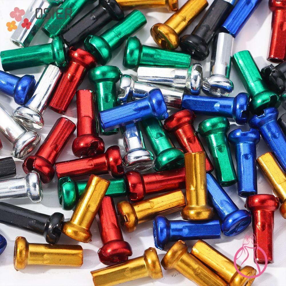 OSIERFASHION 10/20/50pcs Mamilos De Raio De Roda De Bicicleta Liga Anodizada Acessórios De Montanha